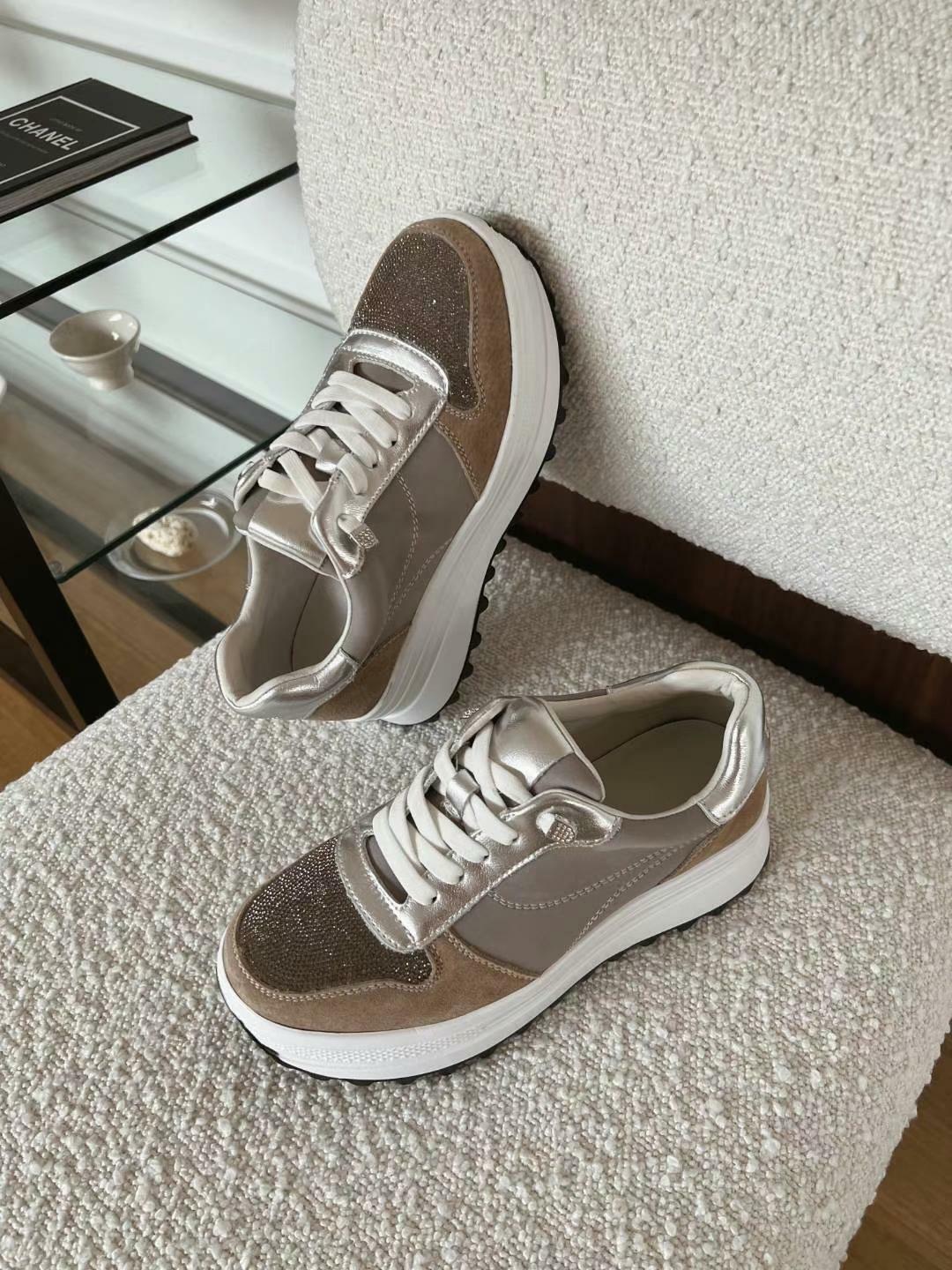 SH#14127 🤎半Bling Bling厚底懶波鞋