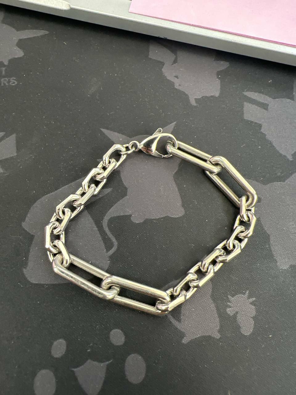 [S] NYU.NYU LINK CHAIN BRACELET, SILVER, SNN219 (SNN219)