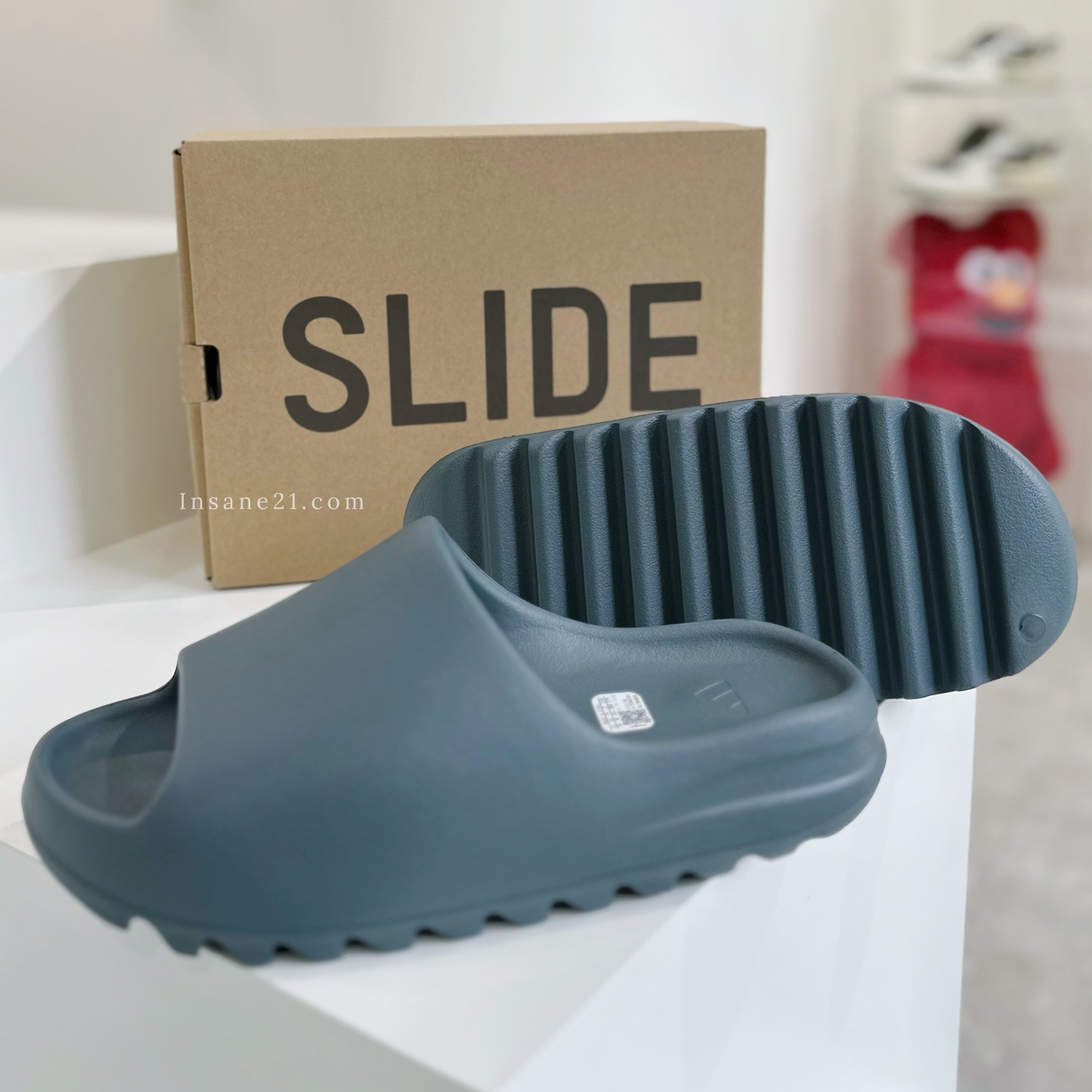 本店 にょろも様 イージースライド スレートグレー 25.5 yeezy slide