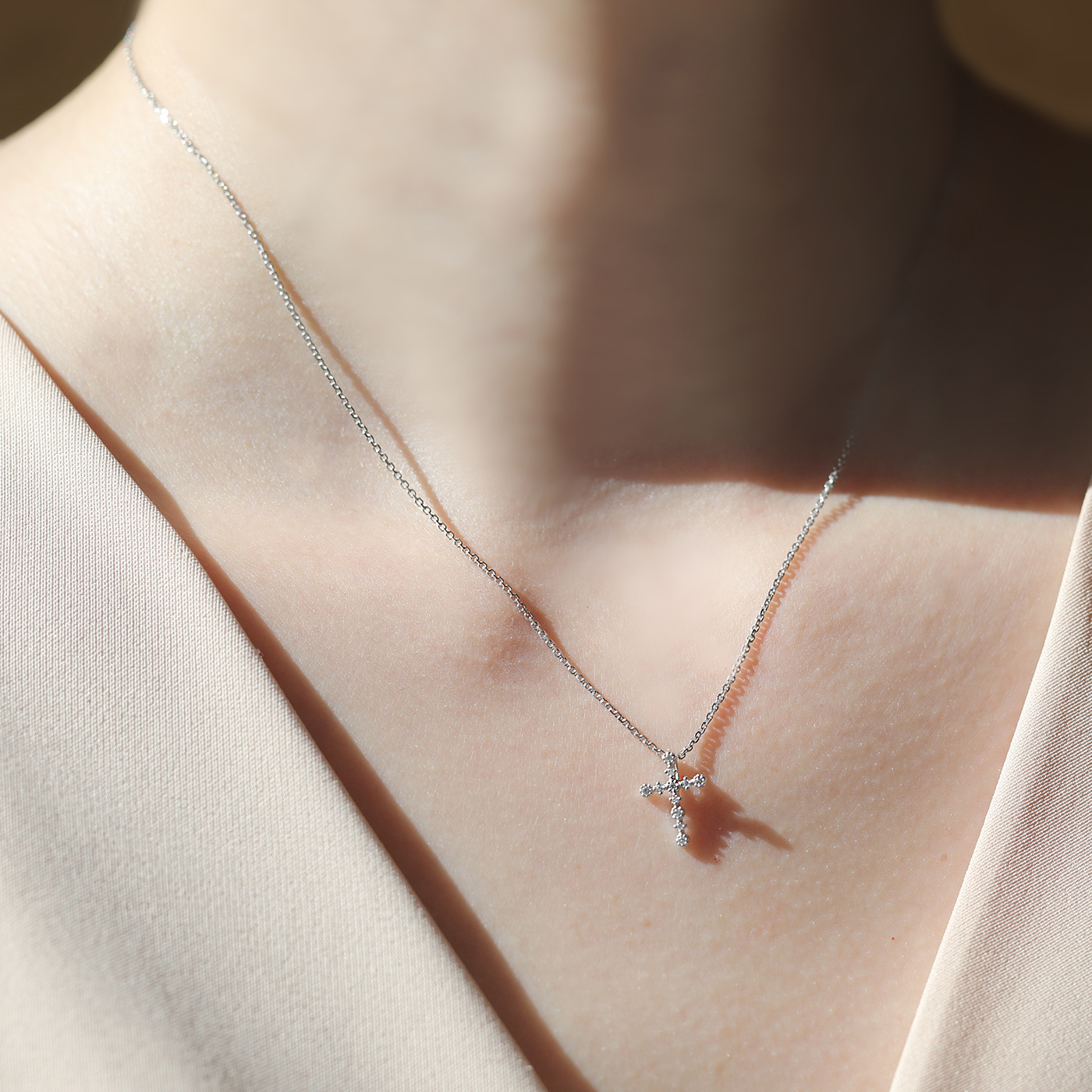 恩典記號 No.59 — 十字架鑽石項鍊