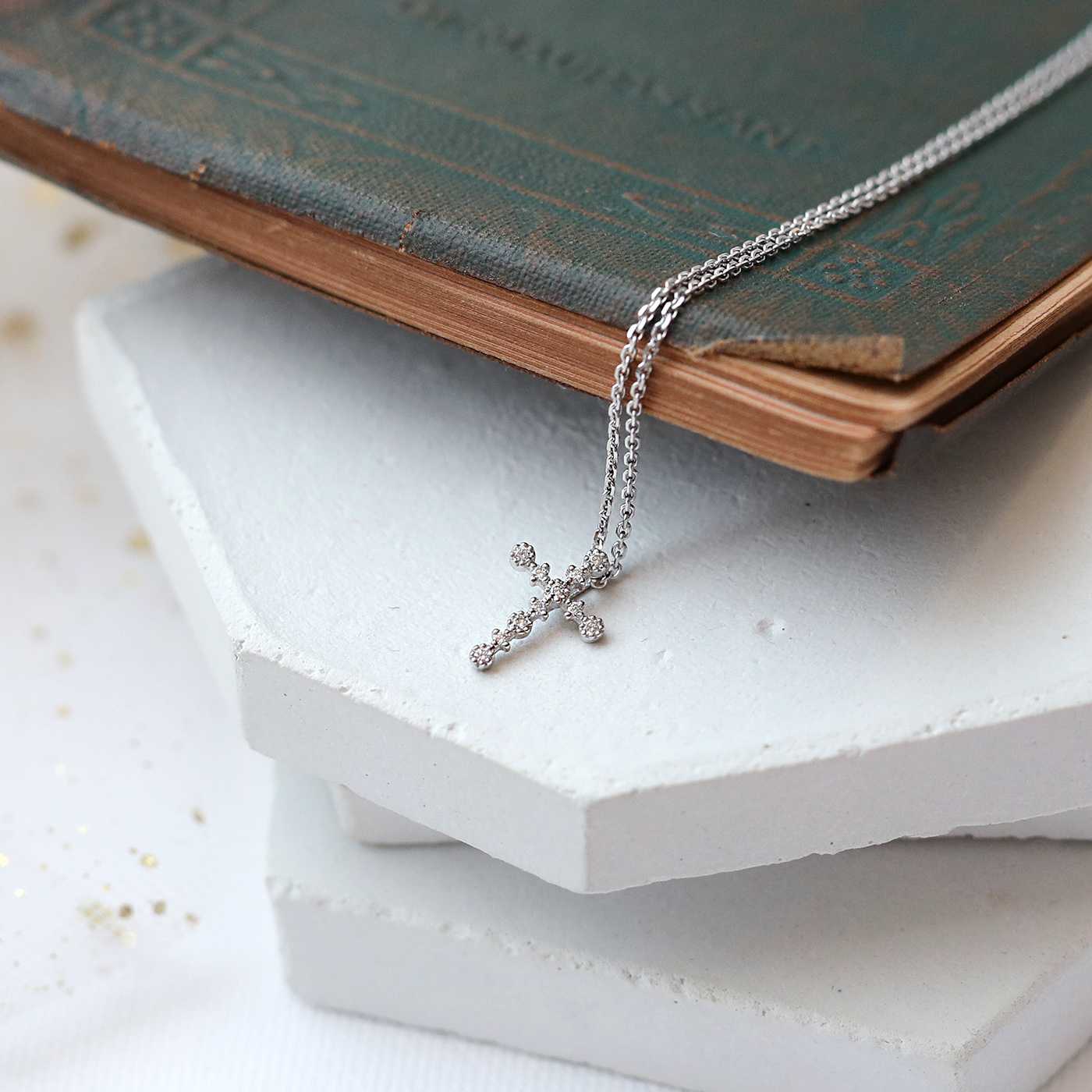 恩典記號 No.59 — 十字架鑽石項鍊