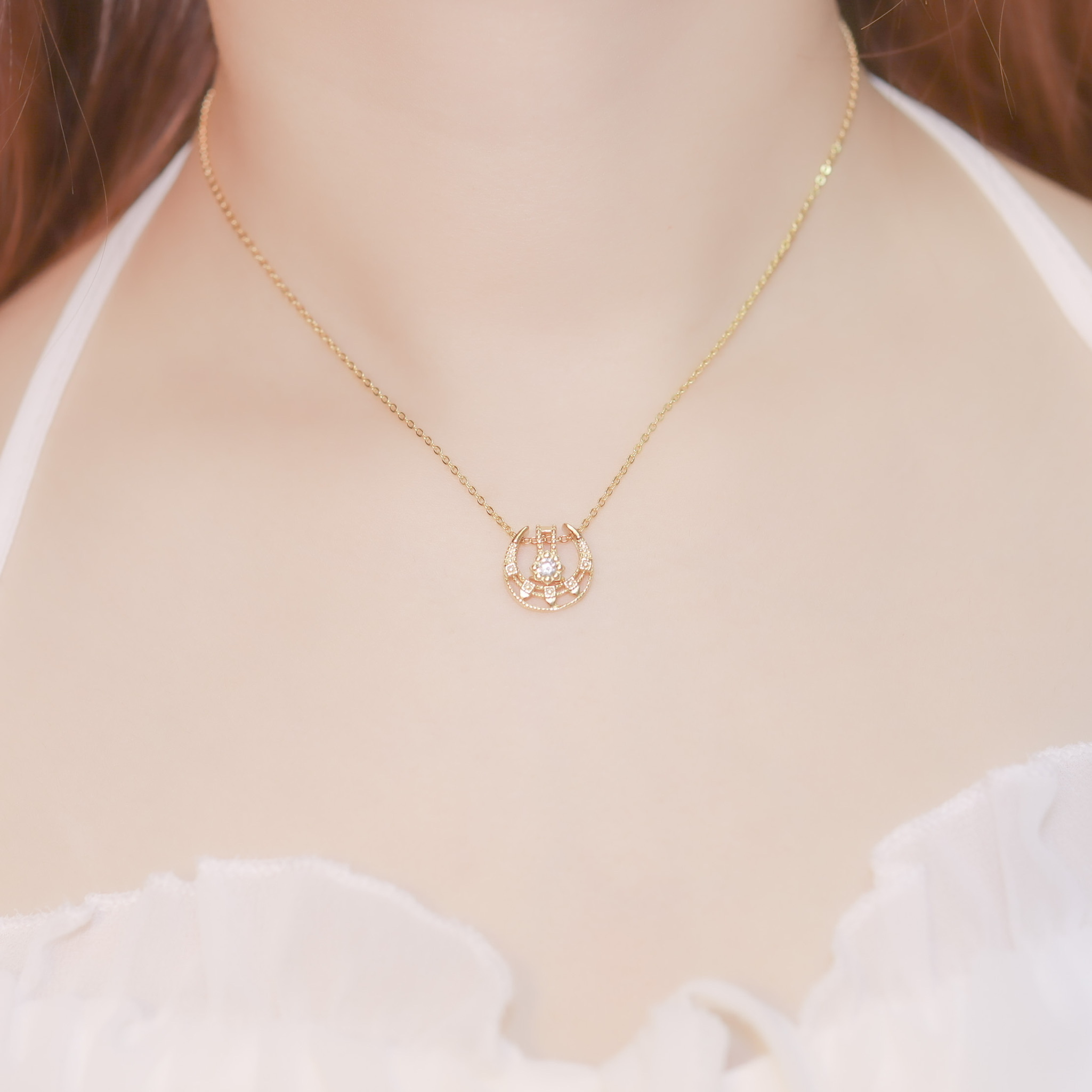 | 925純銀・ 18k金 | 抱抱項鍊 (多種戴法) | NE0236 |