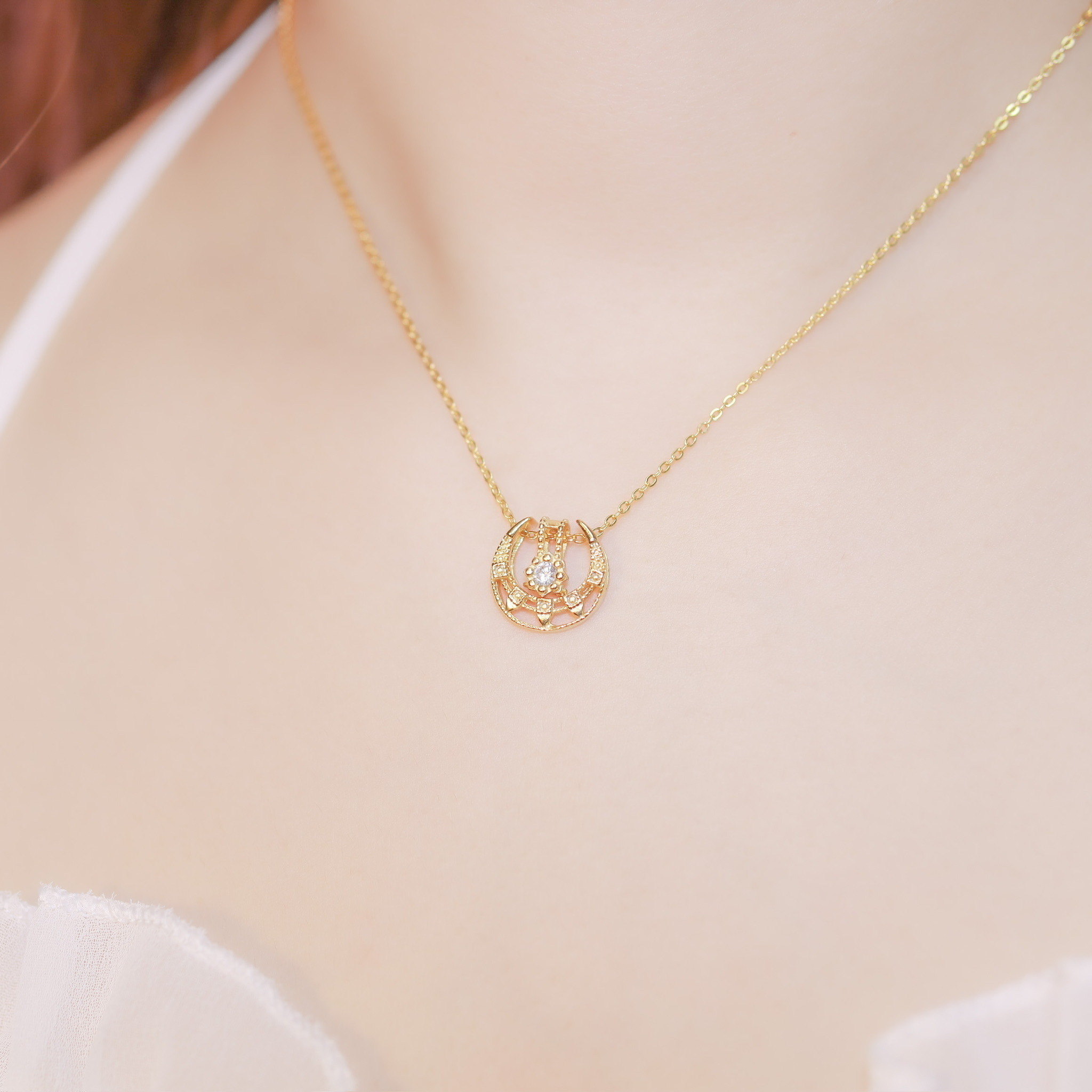 | 925純銀・ 18k金 | 抱抱項鍊 (多種戴法) | NE0236 |