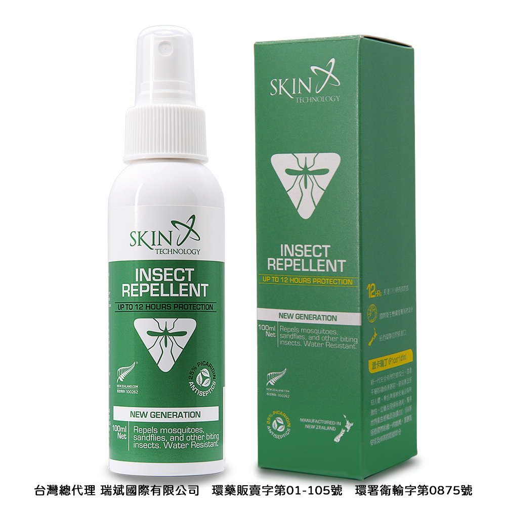 SKIN TECHNOLOGY 25%派卡瑞丁 瑞斌12H長效防蚊液
