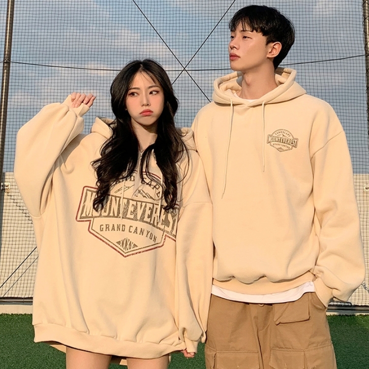 【現貨】情侶裝- 連帽泡泡袖設計帽T