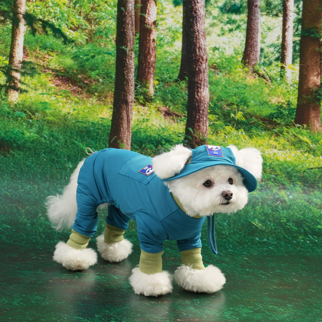 Puppy Gallery 涼感漁夫帽(孔雀藍色)