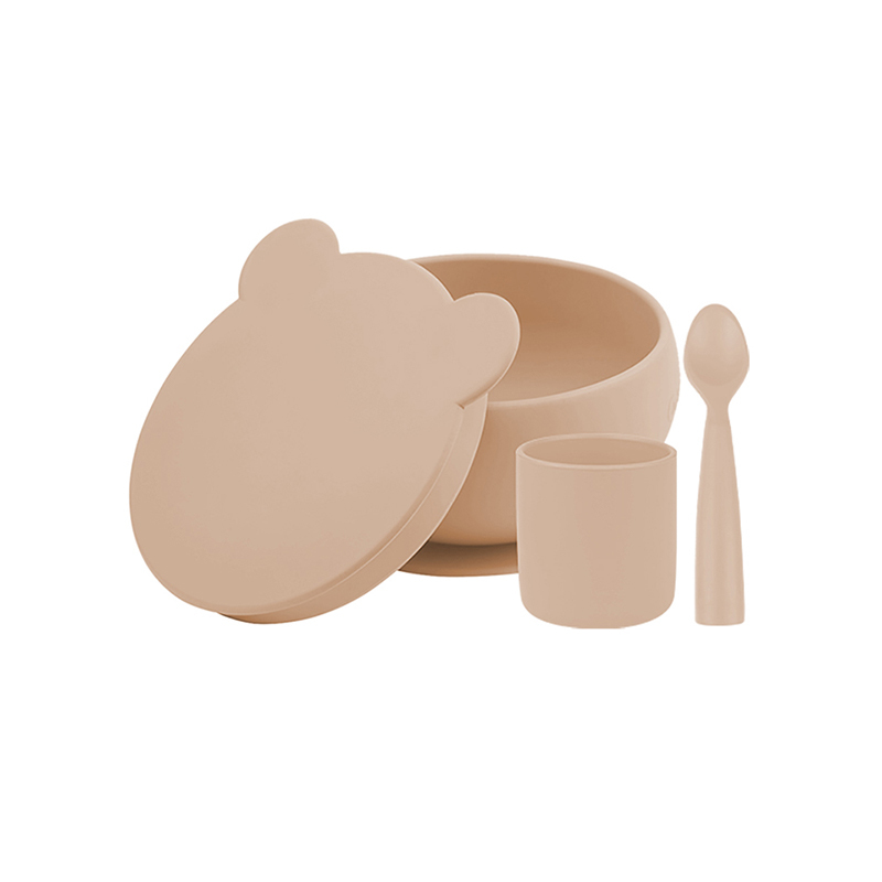 minikoioi 小美食家碗杯匙3件組-奶茶杏