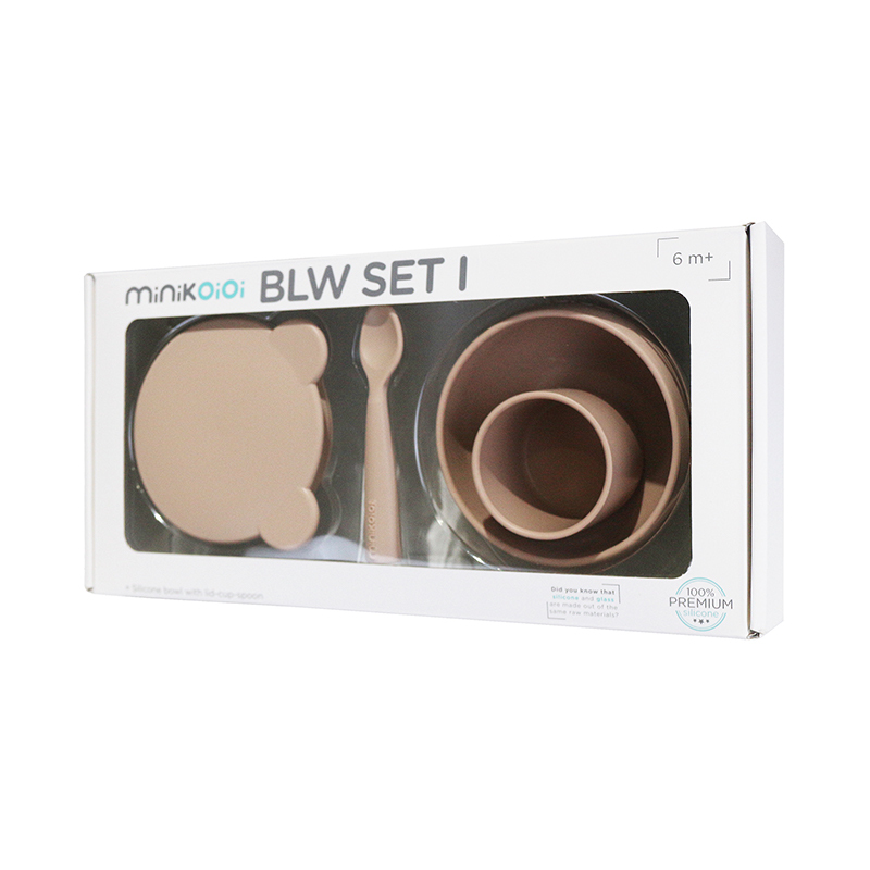 minikoioi 小美食家碗杯匙3件組-奶茶杏