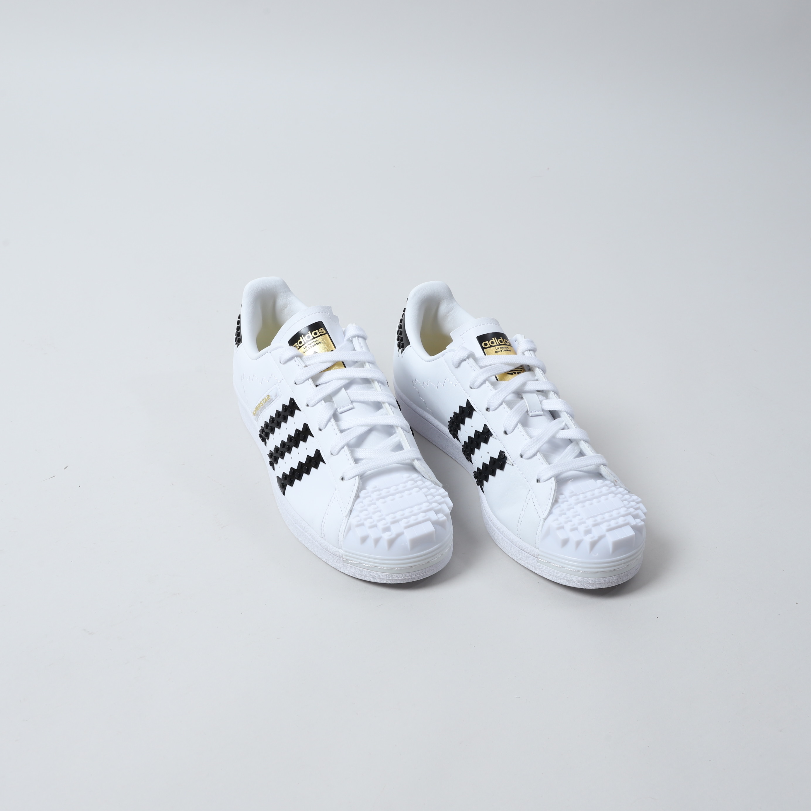 【全新US6/24CM】ADIDAS  SUPERSTAR X LEGO 聯名  貝殼頭  黑 白  愛迪達 樂高 聯名 休閒鞋【GW5270】