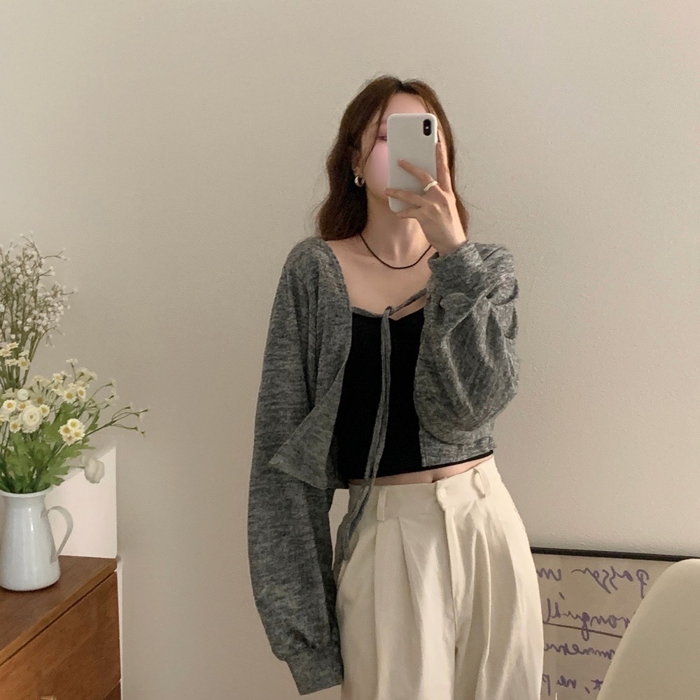 【優惠預訂】韓國綁繩拋袖外套（3色）