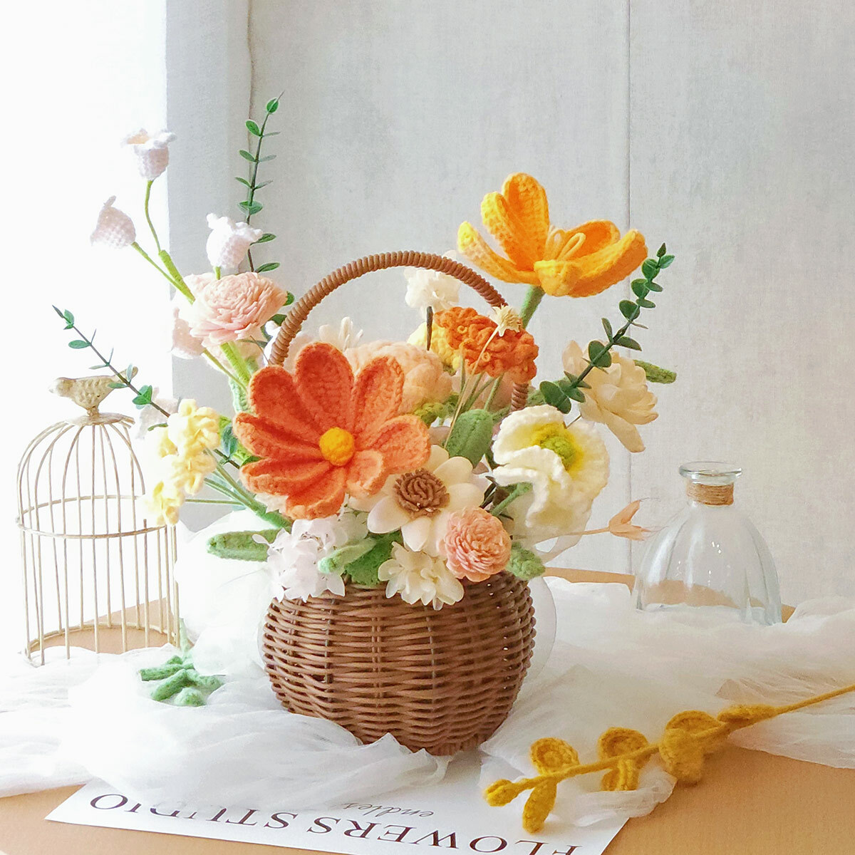 T64｜午後的野餐派對-針織籐籃