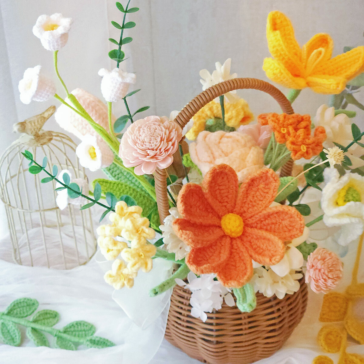 T64｜午後的野餐派對-針織籐籃