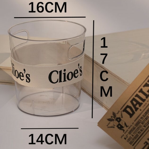 《2942》Clioe's造型字母收納手提圓筒