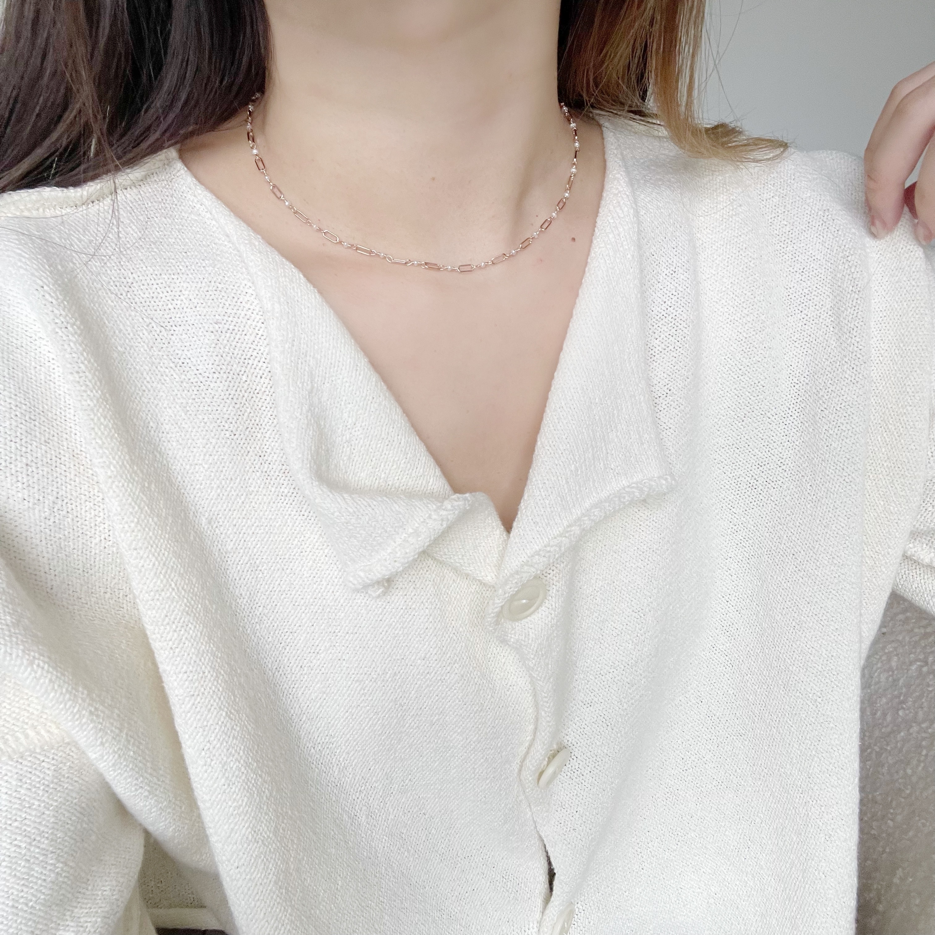 long box珍珠choker