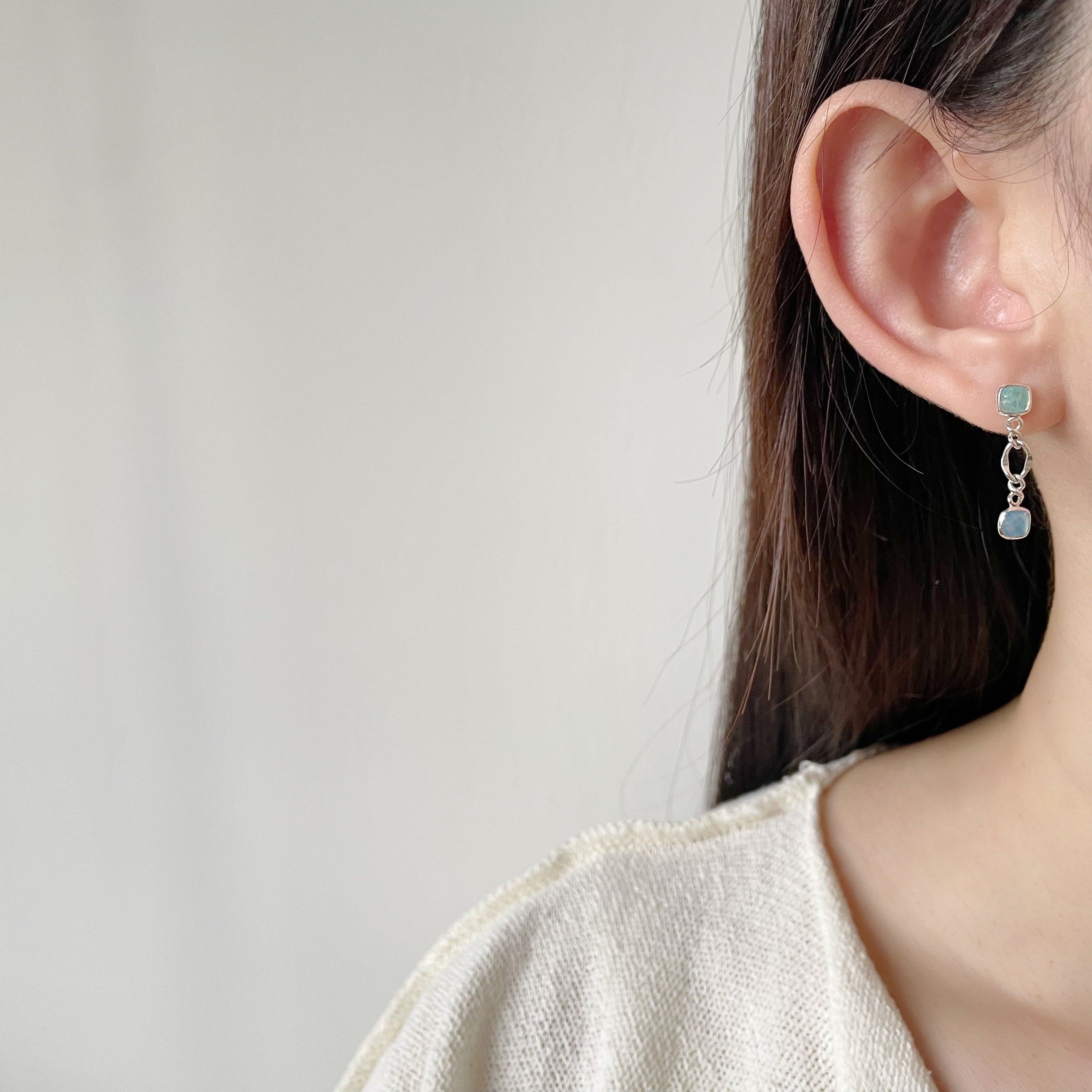 Brave天河海藍耳環