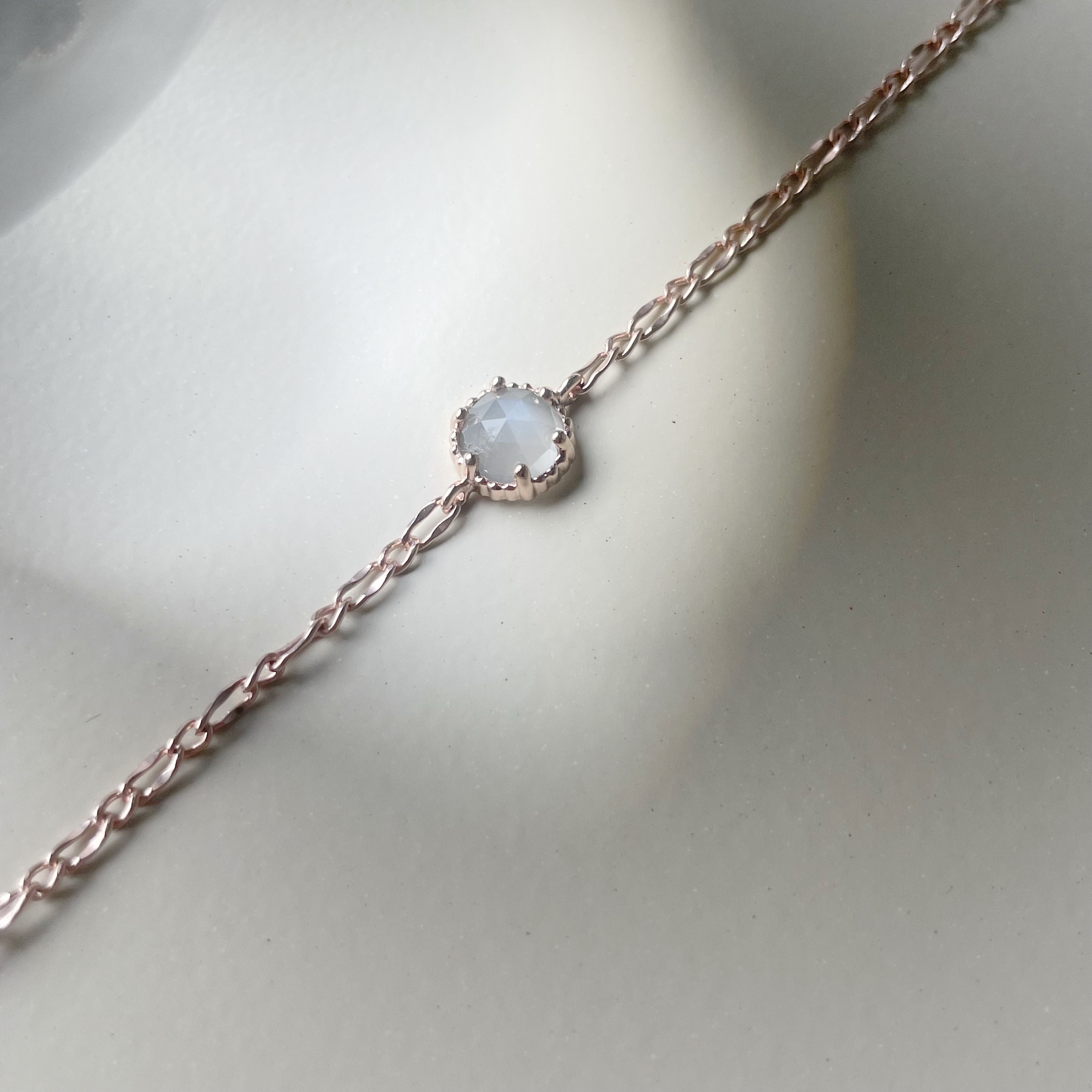 Crown銀月光石手鍊