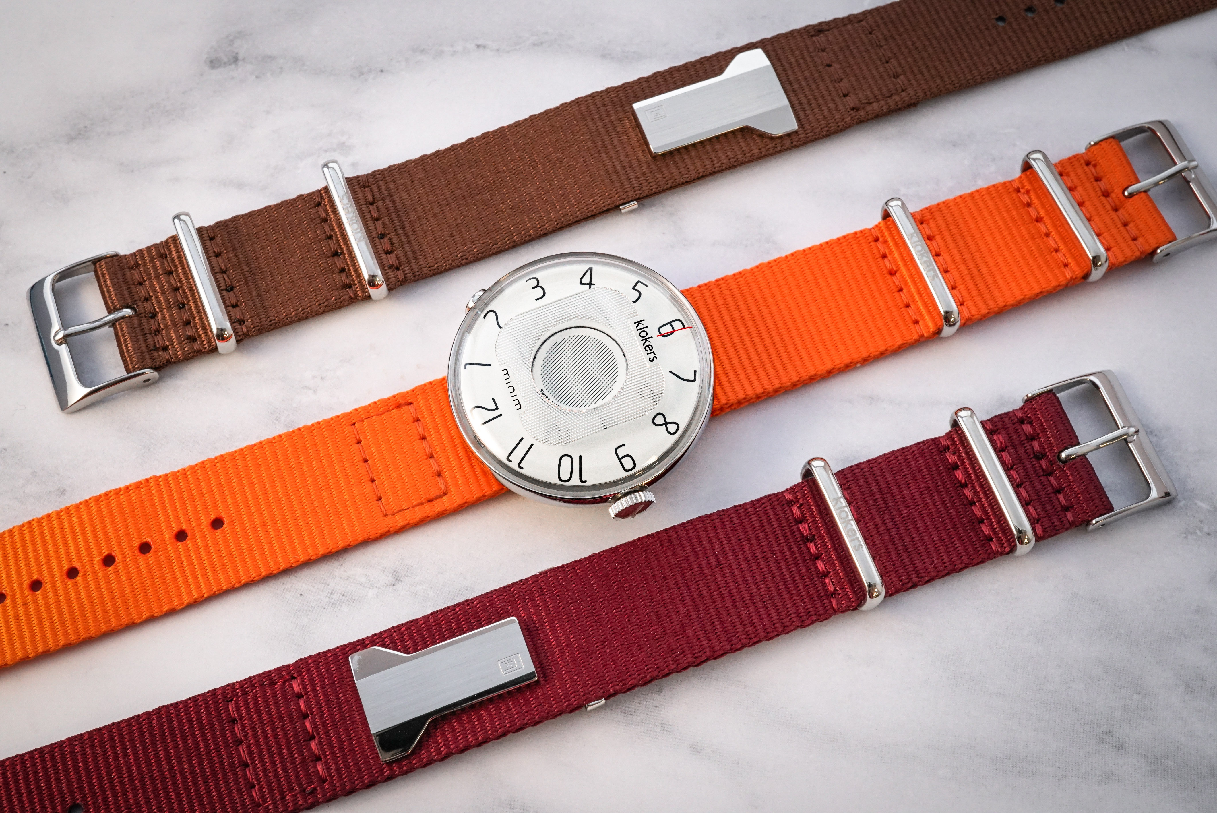 KLOK-08-M3 礦物灰色錶頭+單圈尼龍錶帶