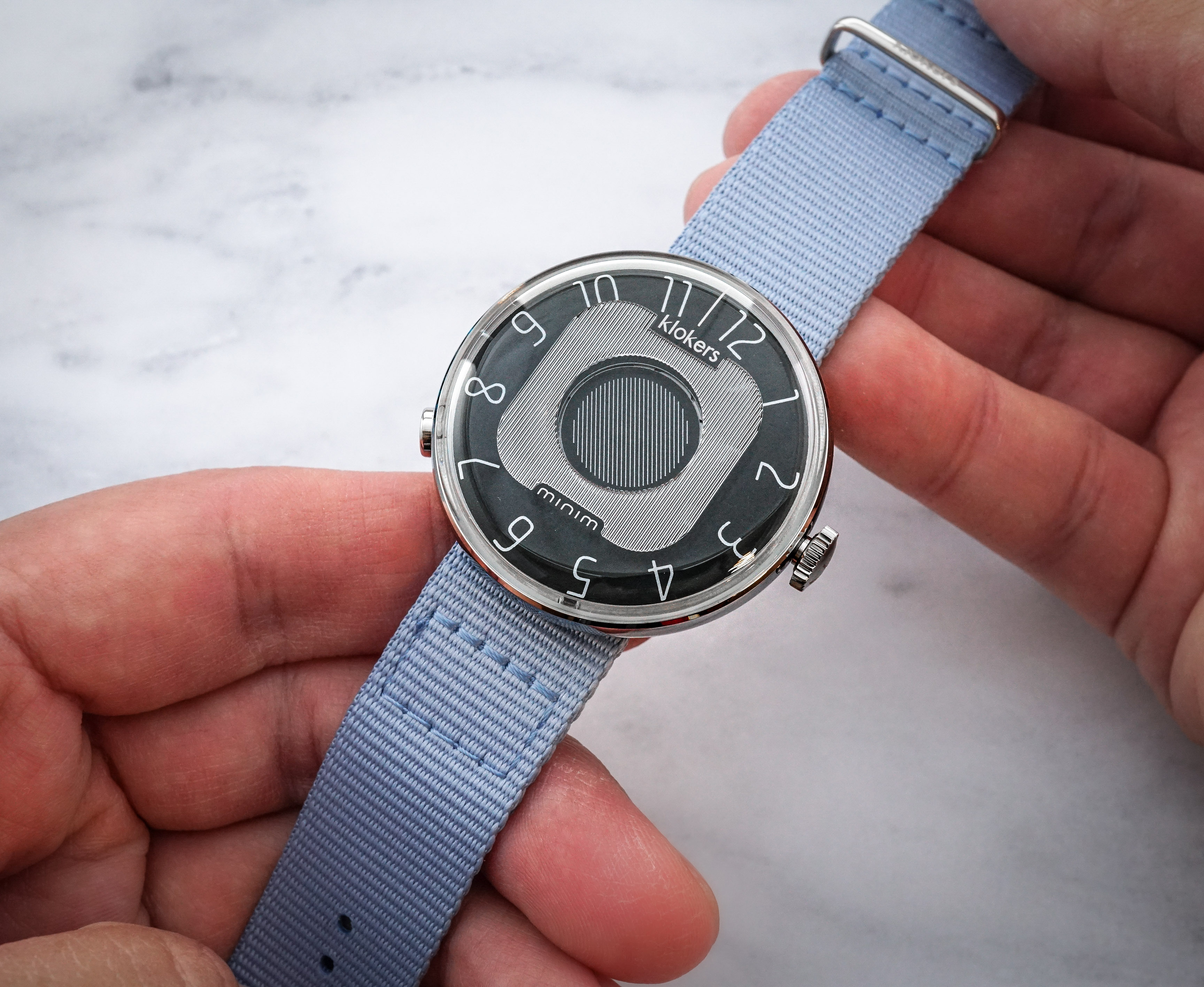 KLOK-08-M2 石墨黑色錶頭+單圈尼龍錶帶