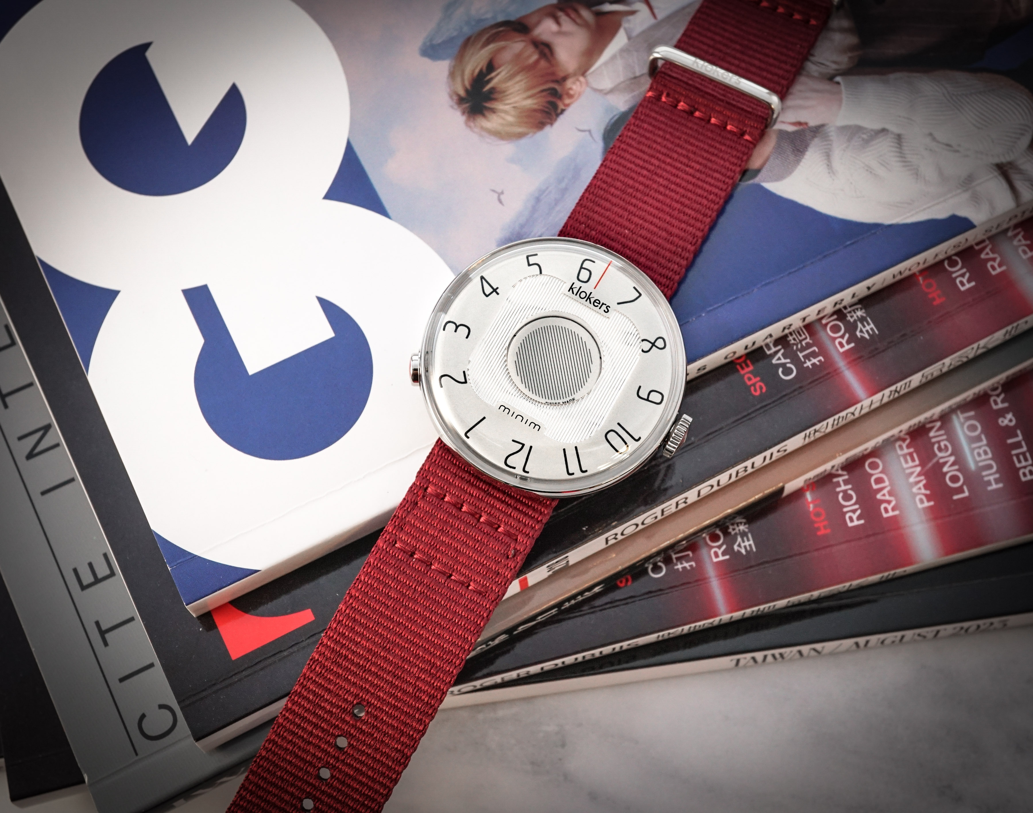 KLOK-08-M3 礦物灰色錶頭+單圈尼龍錶帶