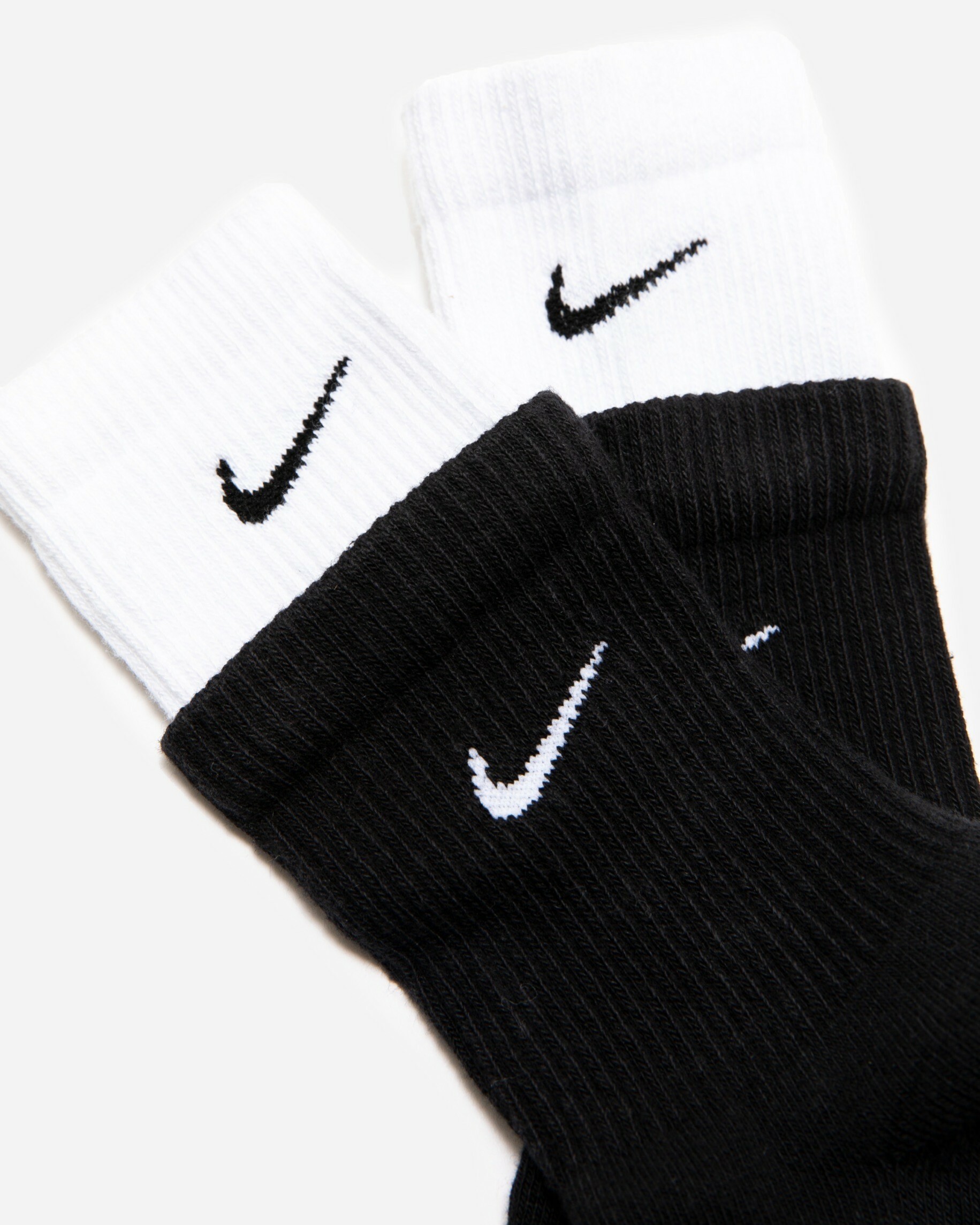 NIKE EVERYDAY PLUS CUSHIONED 黑白 雙層  長襪