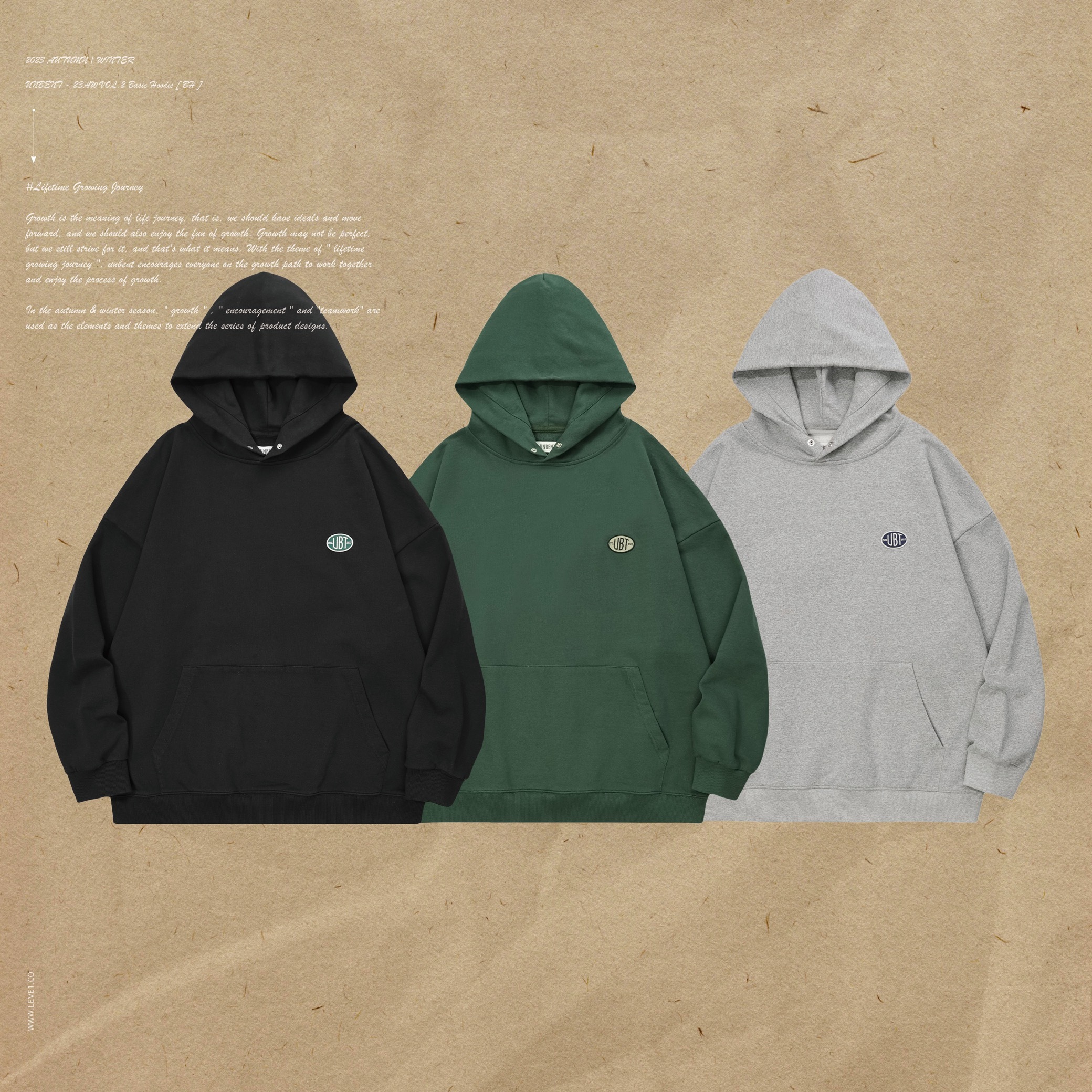 UNBENT - 23AW VOL.2 Basic Hoodie [ BH ]