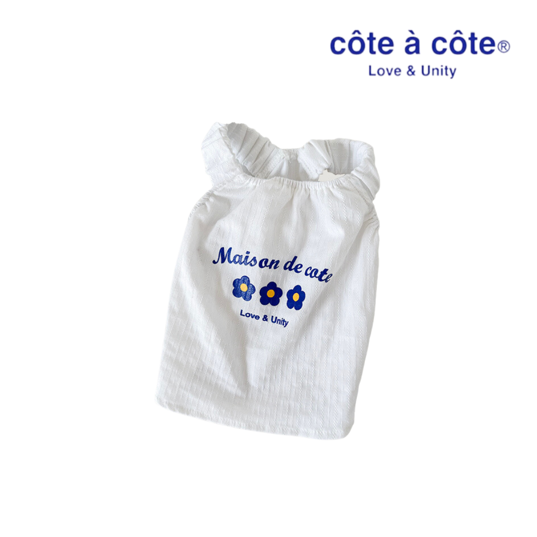 cote a cote Maison de Cotte三朵小花背心