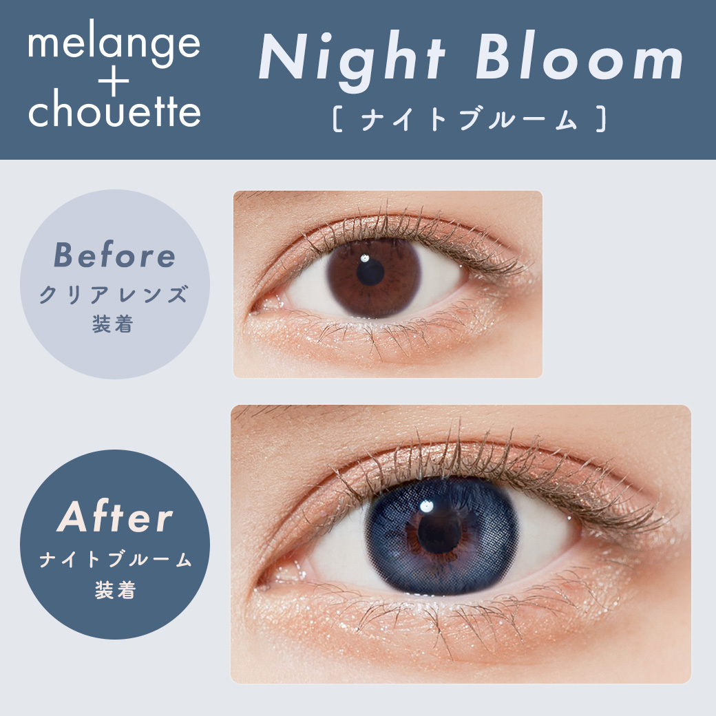 MELANGE chouette 1Day Color Contact Lenses  每日即棄有色隱形眼鏡 10片 Night Bloom
