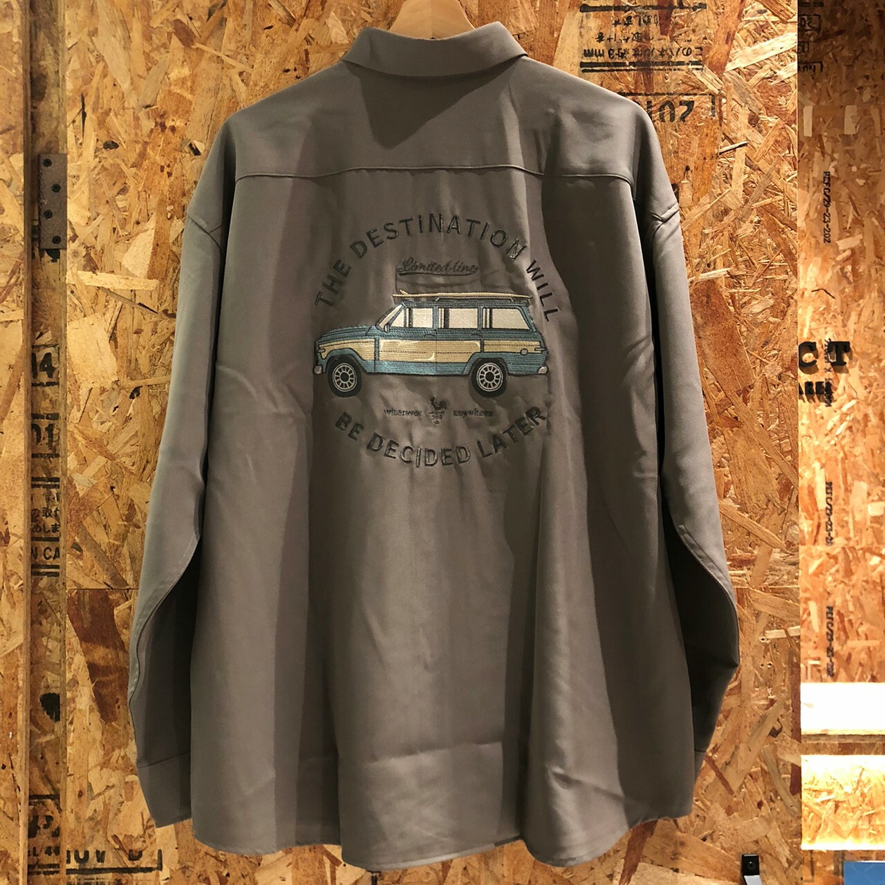 Limited Line 汽車刺繡長袖襯衫 22-2111