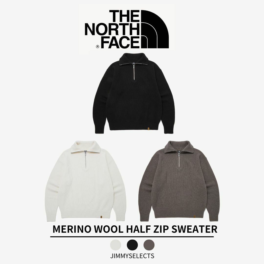 THE NORTH FACE MERINO WOOL 半拉鍊 針織 上衣 長袖 NT7AP51
