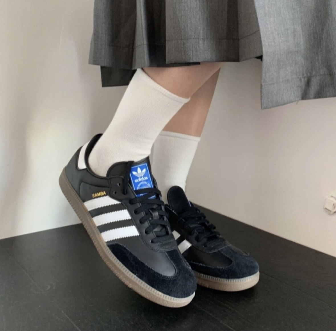 Adidas Originals Samba OG 黑 黑灰 黑白 復古 經典款 德訓鞋 焦糖底 男女款 情侶款 B75807/預購