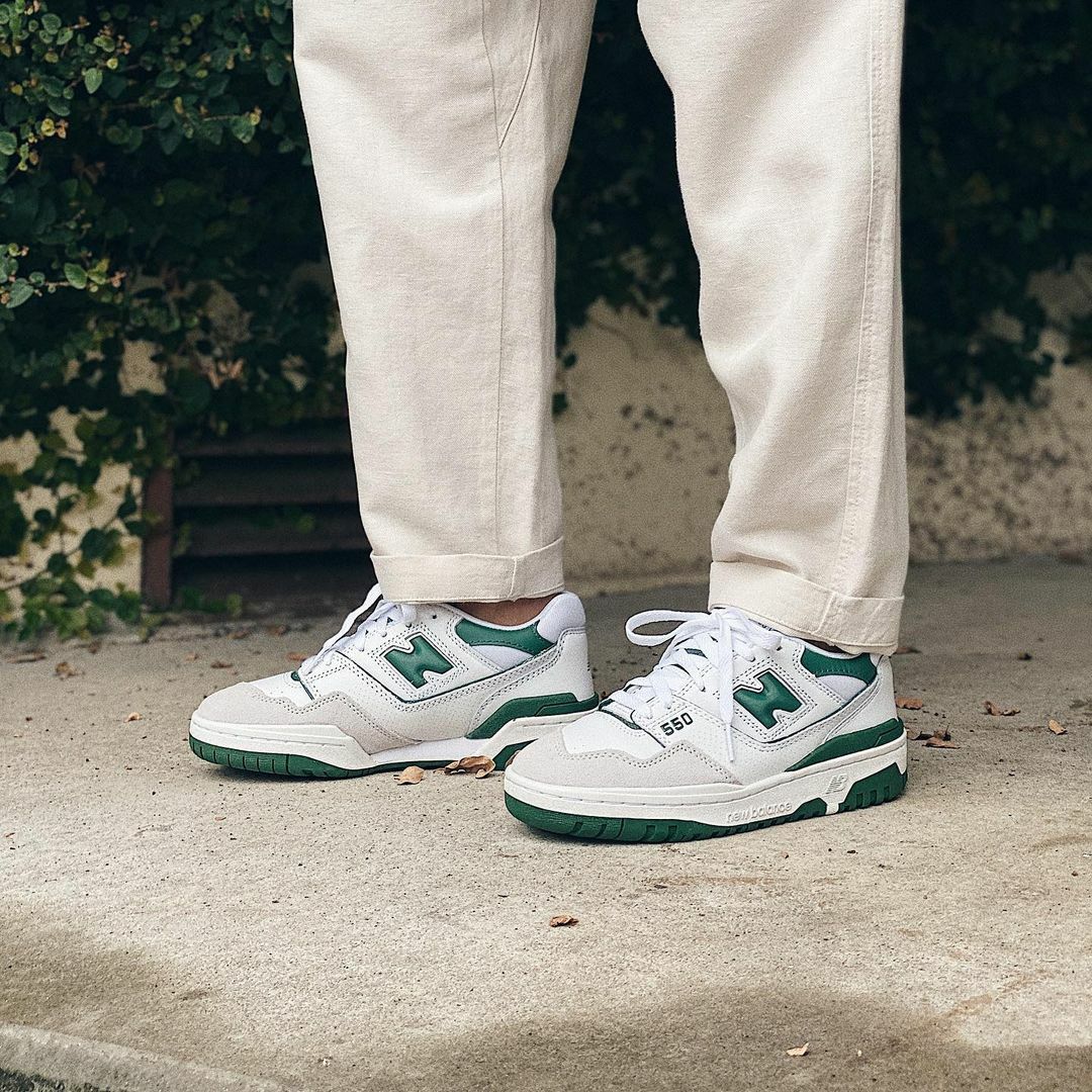New Balance 550 孔雀綠 森林綠 復古綠 白色 復古鞋 男女尺寸 BB550WT1