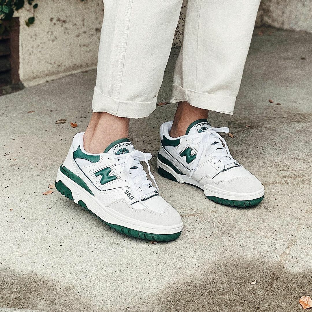 New Balance 550 孔雀綠 森林綠 復古綠 白色 復古鞋 男女尺寸 BB550WT1