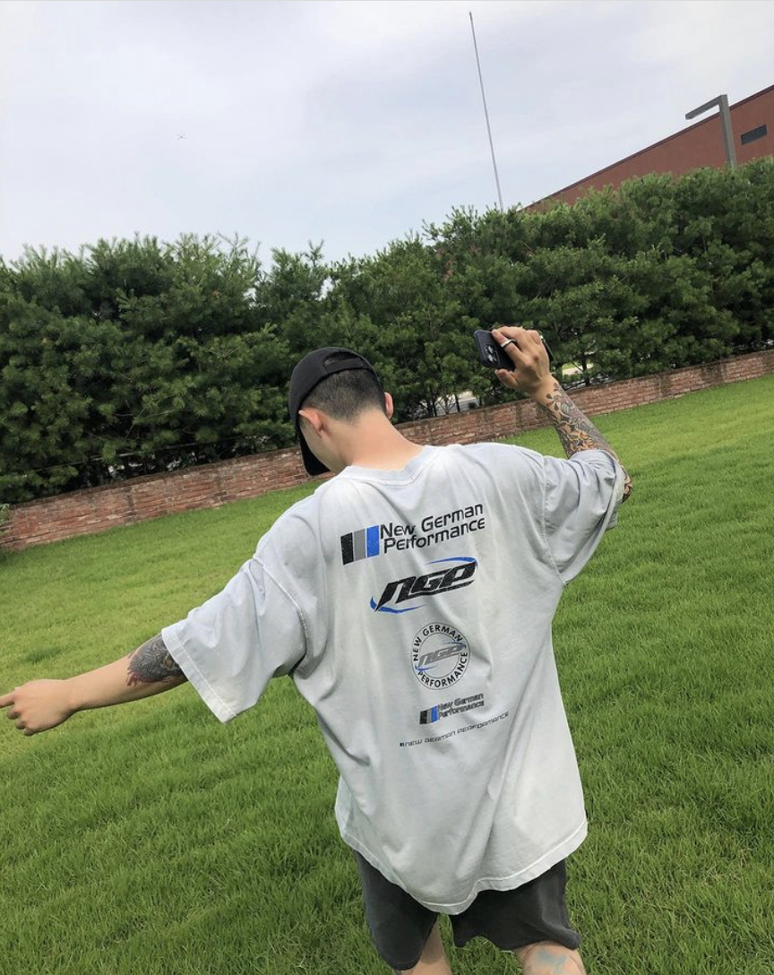 現貨🇰🇷韓國 NGP 紮染 水洗 賽車風 短袖