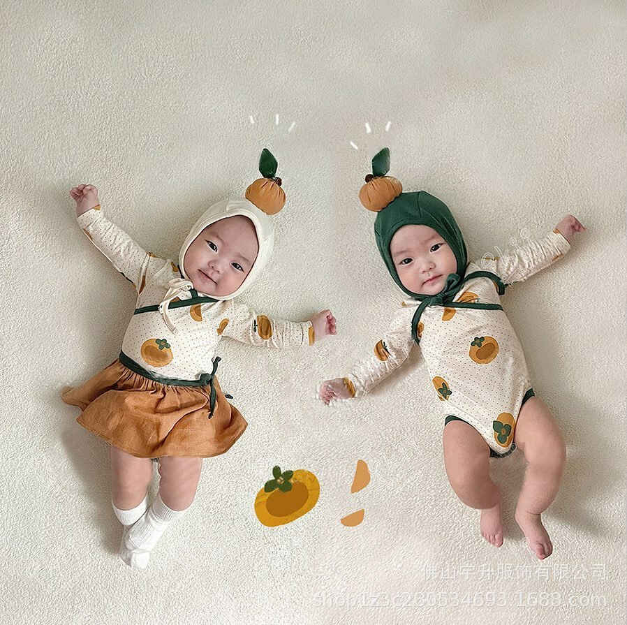 可愛小柿子包屁衣/上衣裙子組