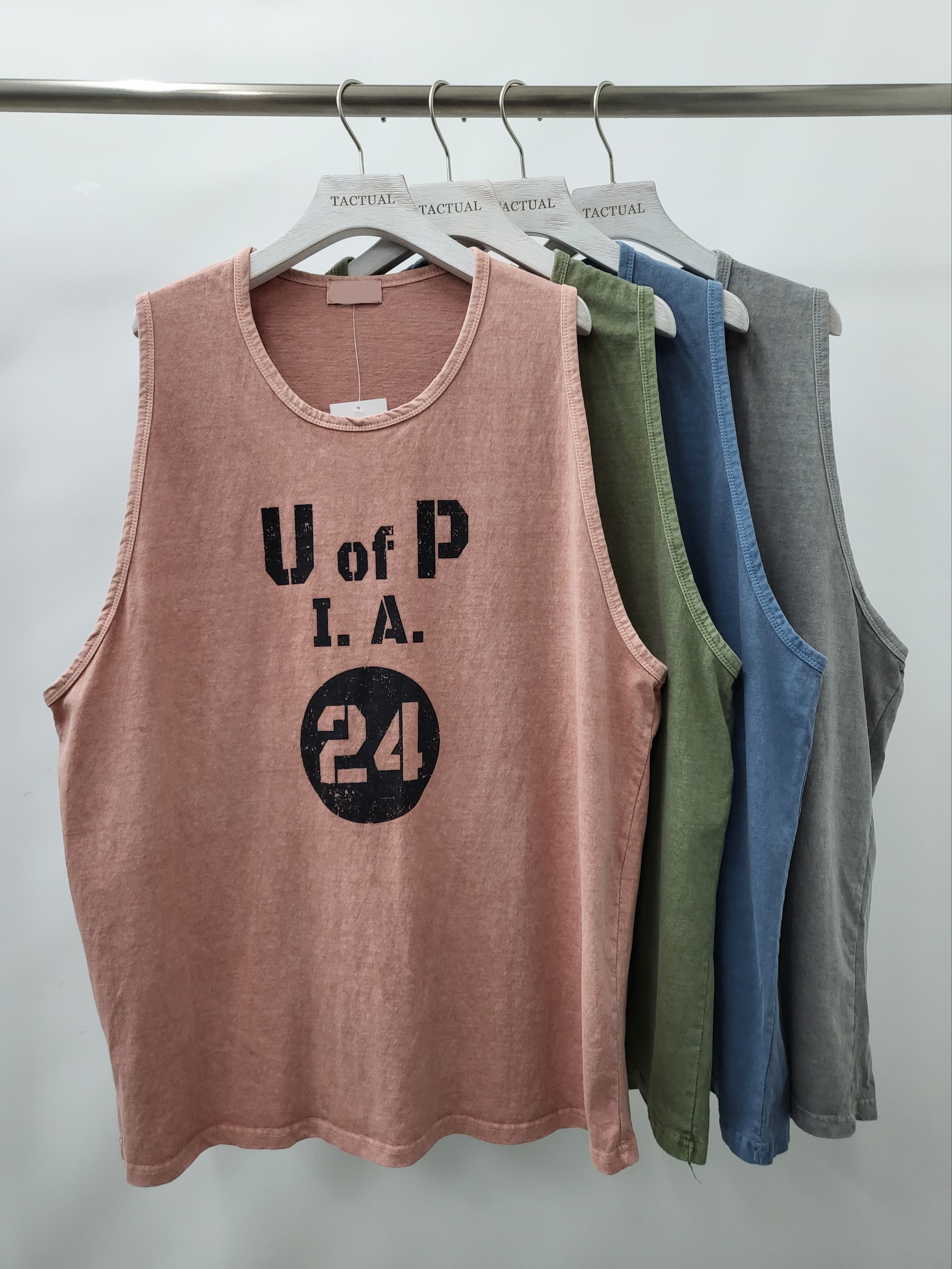 英文字背心 V1027