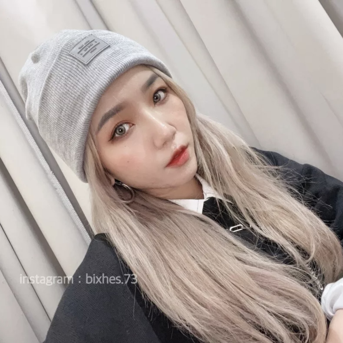 膠印標彈性毛帽(H00025)