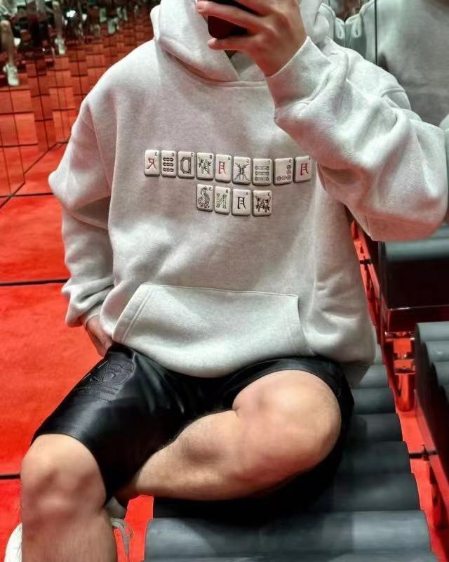 Alexander Wang 灰色麻將牌連帽衛衣  UCC4231644  054 -T