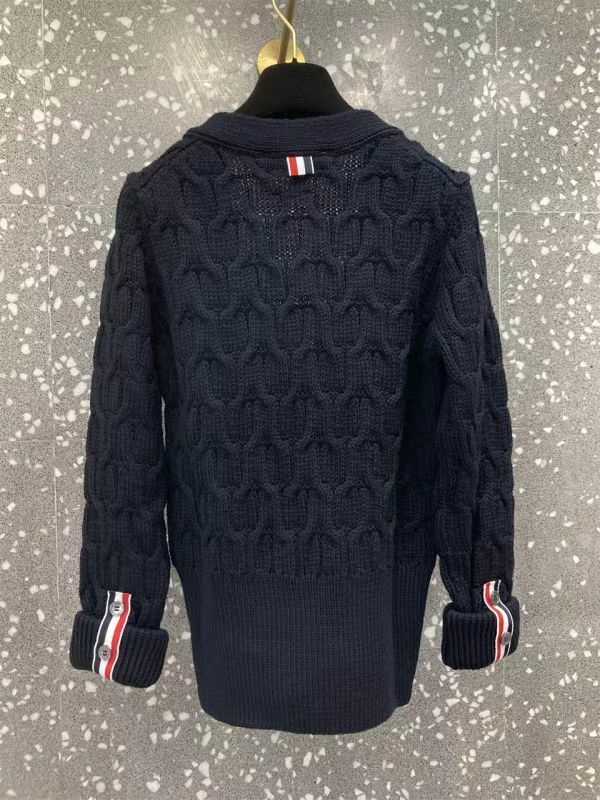 Thom Browne  海軍藍粗線針織開衫 FKC527A  Y1024 215 -T