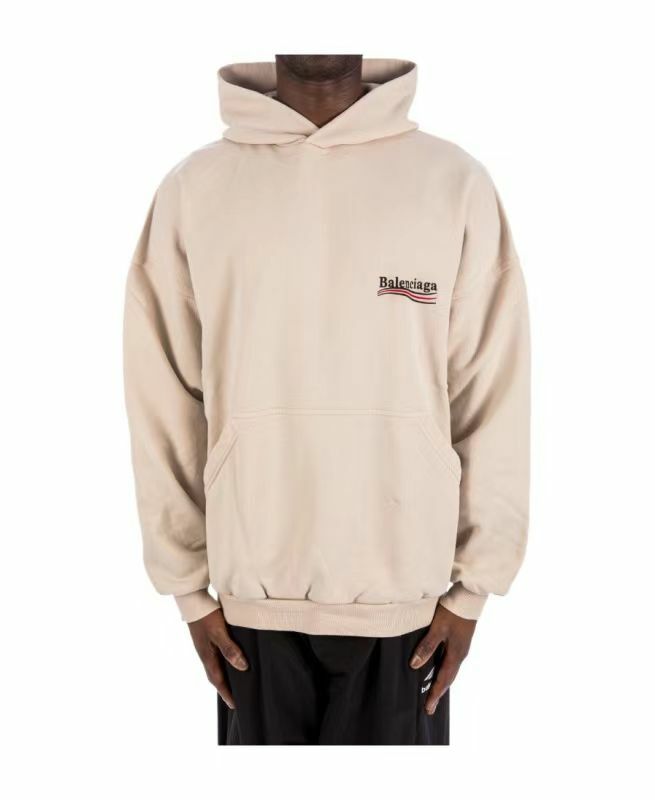 Balenciaga浅米色字母印花连帽卫衣 739024  TKVI9  9711 -T