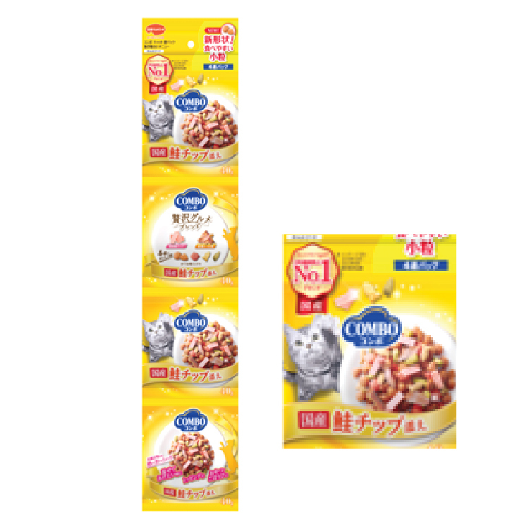 Combo｜4連包貓咪餅乾 添加三文魚片 (CMO-3189)