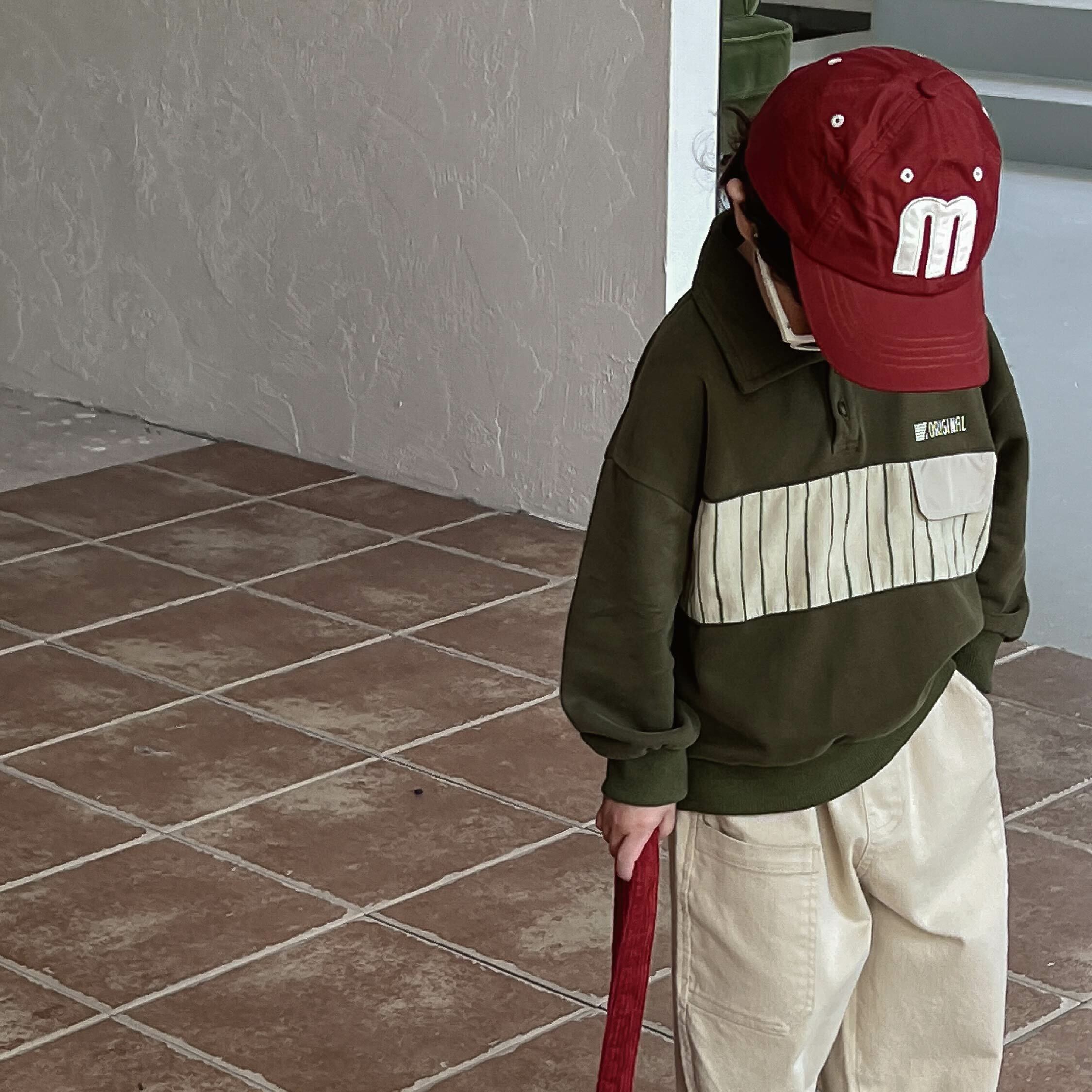 【H35050】直條拼接軍綠翻領上衣