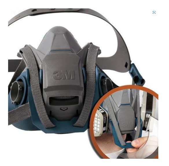 3M 6502QL 雙過濾豬咀口罩(矽質膠)(淨托)-[6502QL]