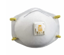 3M 8511(N95)有氣吼粉塵口罩(10個/盒)(8盒/箱)-[8511]