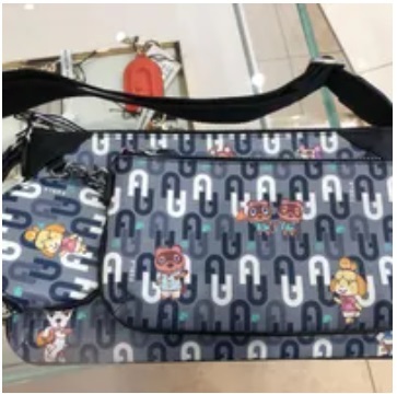 [S] FURLA WB00360 BX0103 0591S FURLA ANIMAL CROSSING CROSSBODY,TONI BLU DENIM+NERO, 8050597020594 (SF234)