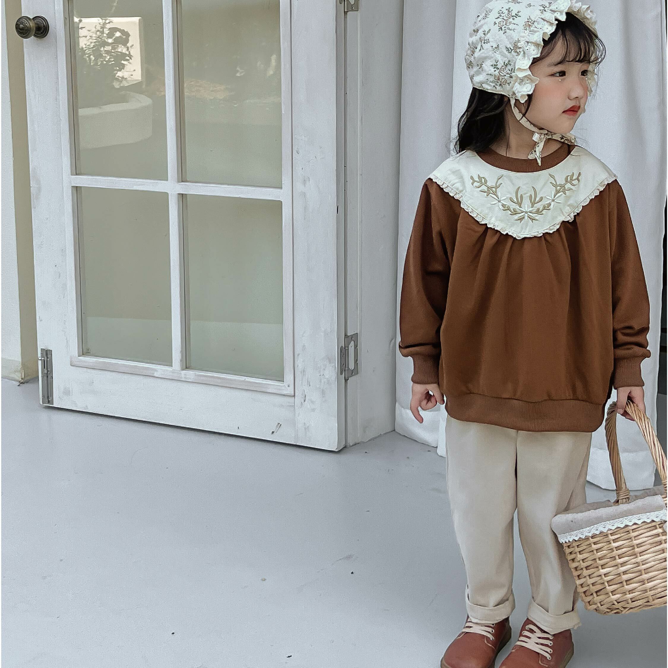 【H35048】甜美蕾絲造型設計休閒褲