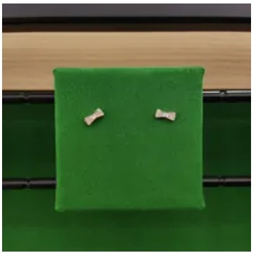 [S] KATE SPADE O0RU1561 READY SET BOW EARRING, CLR/RSEGLD, 98686624818 (SKS753)