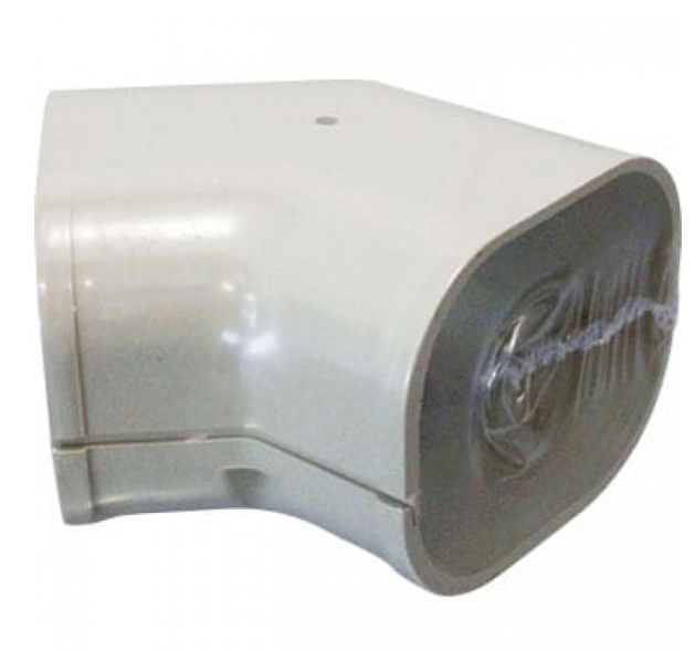 "MEC" 日本冷氣裝飾膠槽配件-45度平面曲