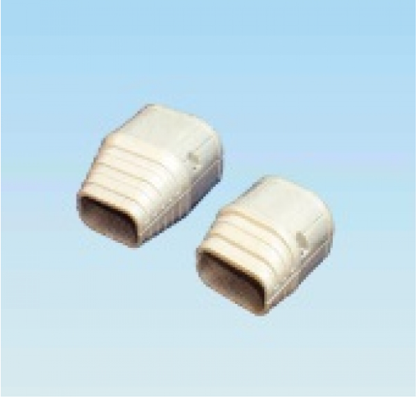 "MEC" 日本冷氣裝飾膠槽配件-尾蓋