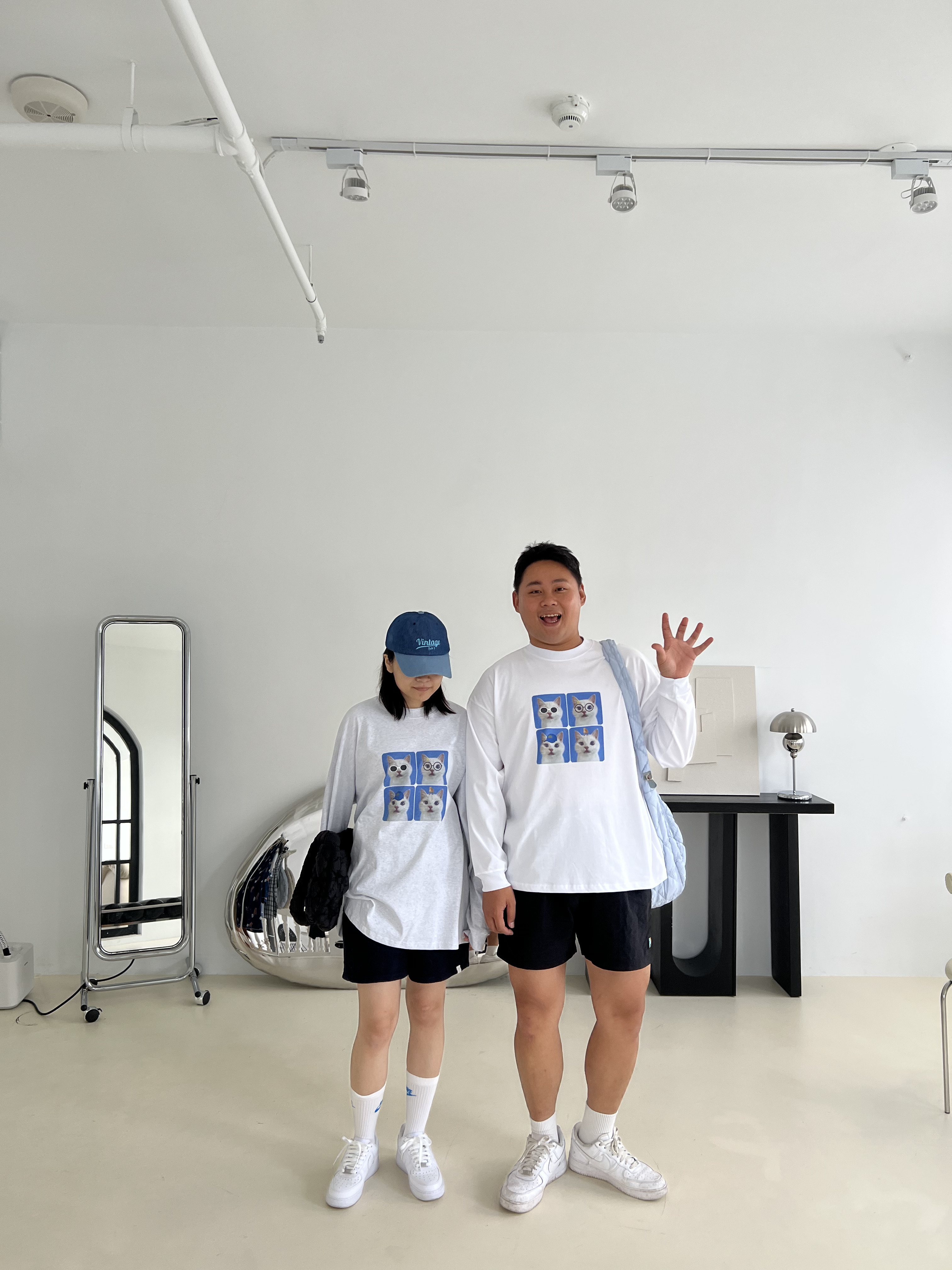 現貨｜咖哇伊 四格貓貓薄長袖