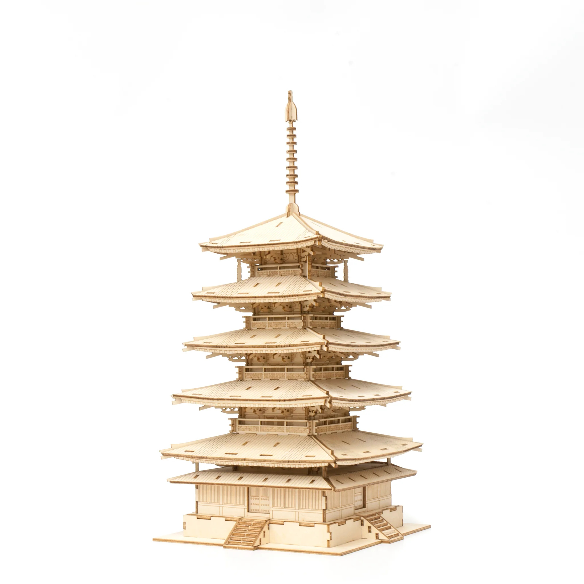 JIGZLE (E) 3D PLYWOOD PUZZLE - Five Story Pagoda